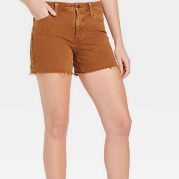 NWOT plum & rust Universal Thread denim shorts - Picture 12 of 15